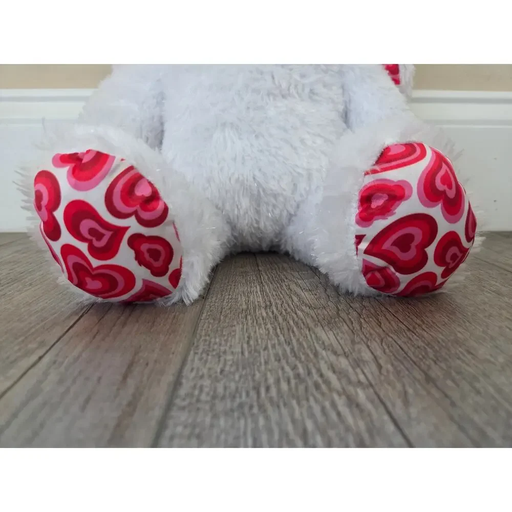 Build-A-Bear White Bunny Taylor Swift Music Heartbeat‎ Plush White and Red